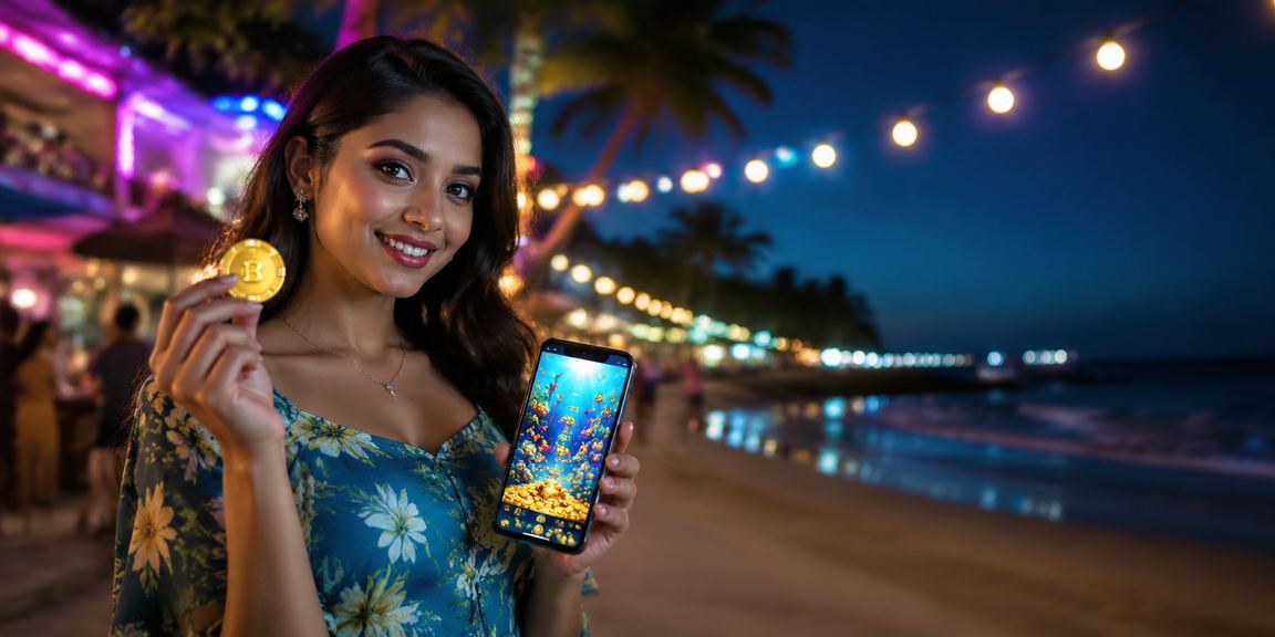 A fishing game experience set against the backdrop of Saint Martin's Beach